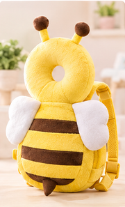PandaEar Yellow Bee baby head protection backpack — illustrative color image